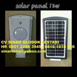 Lampu PJU LED 12 watt Solar Cell All in One